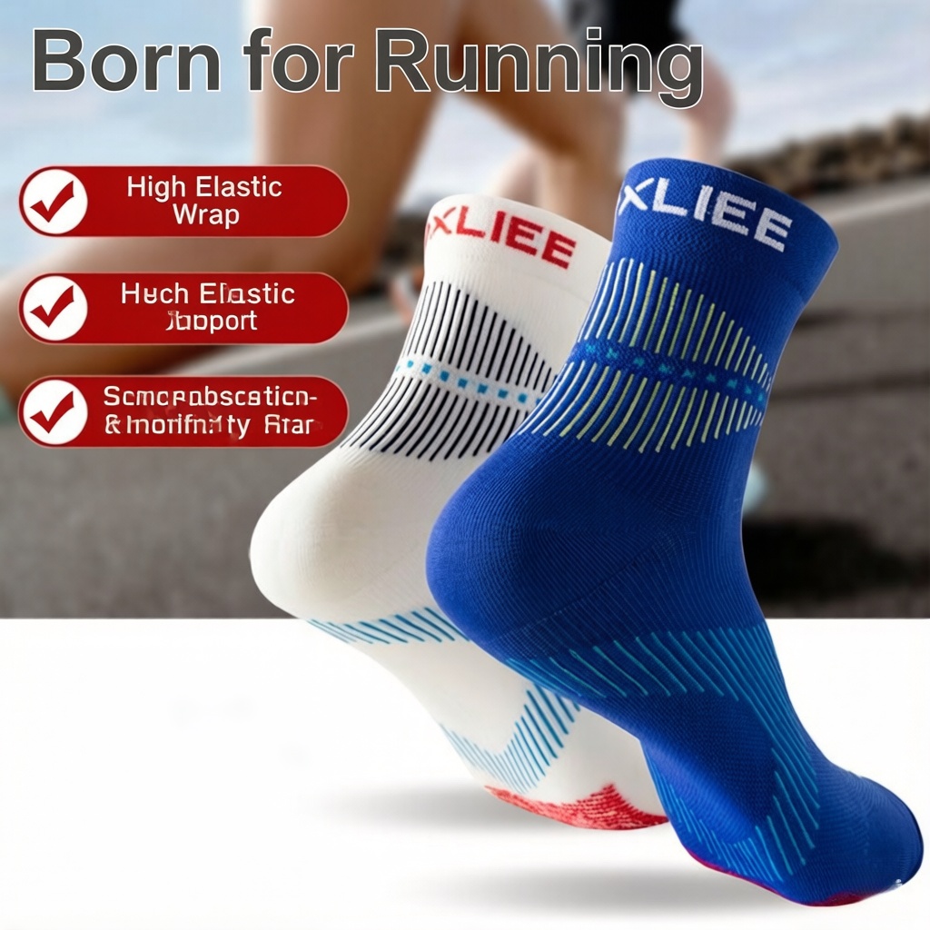 WRELS 1/2/3 Pairs Running Spor - огляд і ціна Athletic Sock Cushion