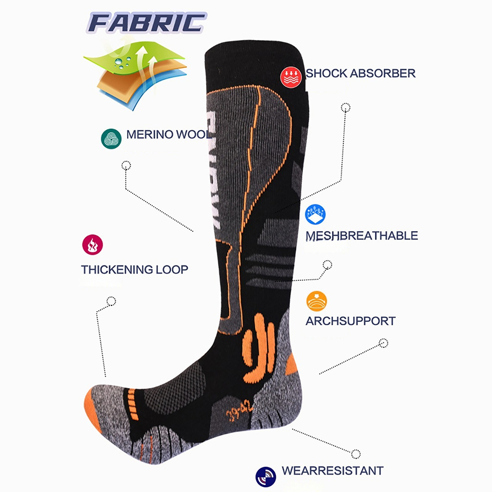 GTUBIKE High Quality Merino Wo - огляд і ціна Thermal Sock Winter